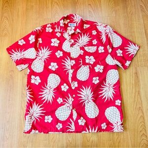 Uzzi Amphibious Gear Men’s Tropical Short Sleeve Collards Pattern Shirt Size L
